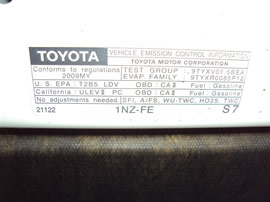 2011 TOYOTA PRIUS, 1.8L AUTO HATCHBACK, COLOR BLACK, STK Z14809
